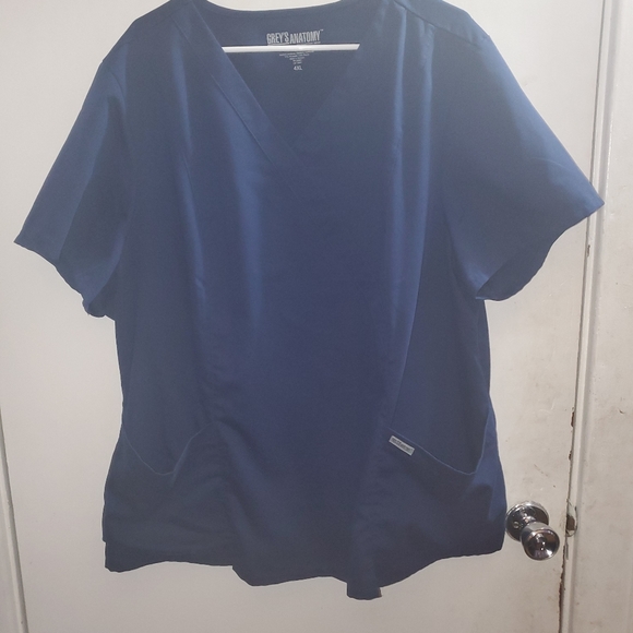 Grey's Anatomy Blue Scrub Top - Picture 2 of 2